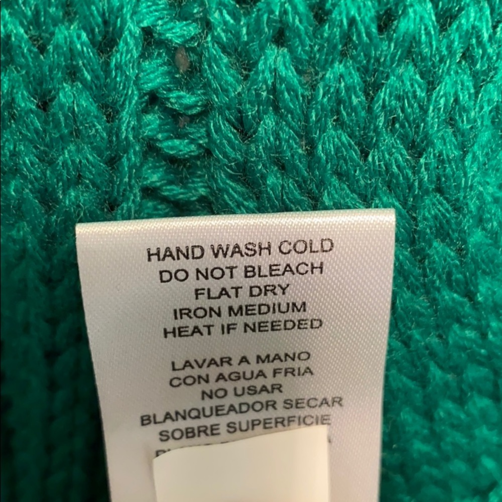 One A Mixed Knit Crew Neck Sweater Arugula - Picture 7 of 8